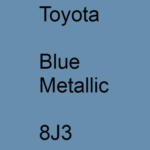 Toyota, Blue Metallic, 8J3.